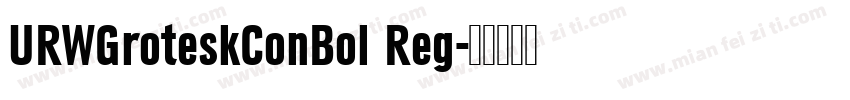 URWGroteskConBol Reg字体转换
